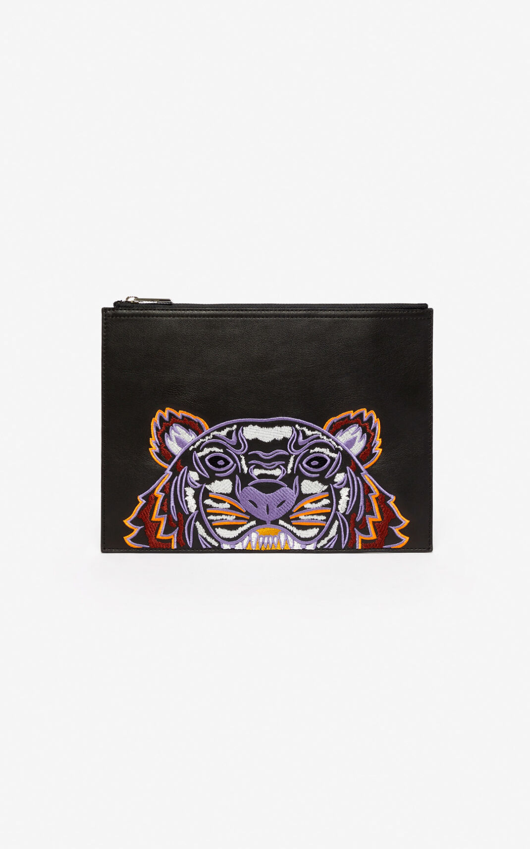 Kenzo Tiger Læder Clutch Dame - Sort DK-200418